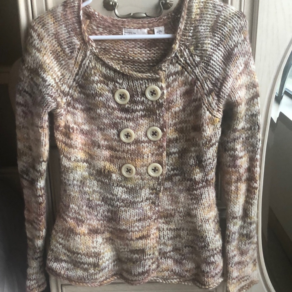 Sleeping On Snow Button Sweater